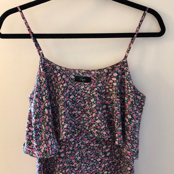 Aqua floral dress from Bloomingdale’s - Picture 2 of 5